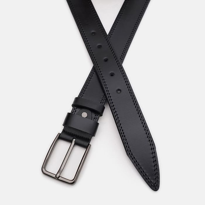Мужской кожаный ремень Borsa Leather 150v1fx67-black купить недорого в Ты Купи