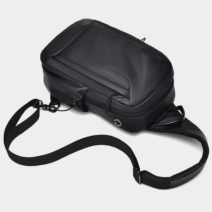 Текстильная сумка слинг черного цвета Confident ATN02-S039A купить недорого в Ты Купи