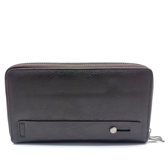 Мужское коричневое портмоне из кожзама Bovi's FM-0301 купить недорого в Ты Купи
