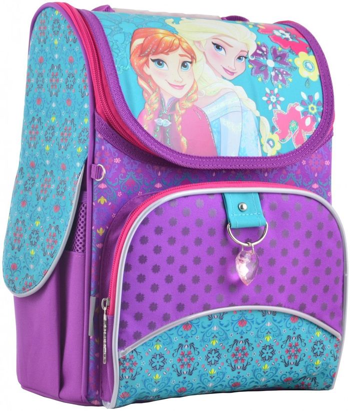 Школьный каркасный ранец YES SCHOOL 26х34х14 см 12 л для девочек H-11 Frozen purple (555160) купить недорого в Ты Купи