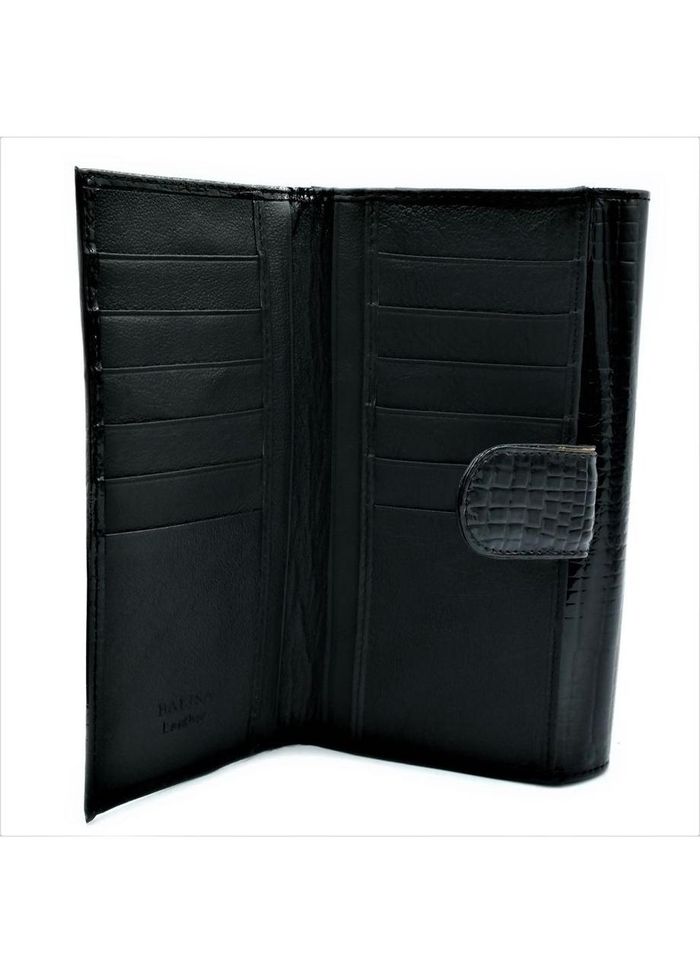 Жіночий шкіряний гаманець Weatro 1013A-B103-3 Чорний купити недорого в Ти Купи