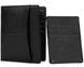 Мужской чёрный кошелёк из натуральной кожи Vintage 14921 Черный