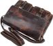 Чоловіча шкіряна сумка Vintage 14524 Темно-коричневий