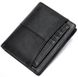 Чоловічий чорний гаманець з натуральної шкіри Vintage 14921 Чорний