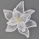 Квітка пуансеттии "Розкіш" напівпрозорий білий, 23 * 23 см Новогодько 750304 купити недорого в Ти Купи
