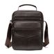 Мужская кожаная тёмно-коричневая сумка Vintage 14991