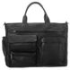 Чоловіча шкіряна сумка-портфоліо для ноутбука 15,6 дюйма завжди дика чорна