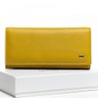 Кожаный женский кошелек Classic DR. BOND W501 yellow