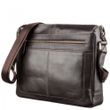 Мужская кожаная деловая тёмно-коричневая сумка SHVIGEL 11251 купить недорого в Ты Купи