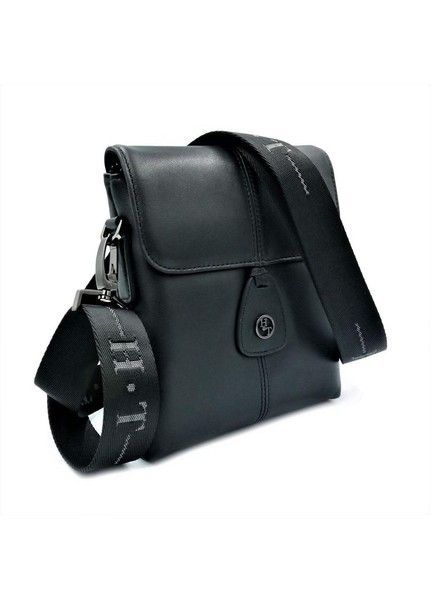 Мужская кожаная сумка H.T.Leather Чёрного цвета 3503-5 купить недорого в Ты Купи
