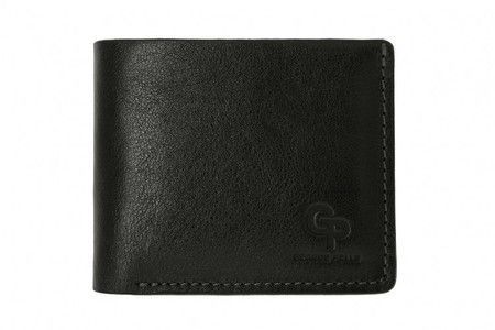 Мужское кожаное портмоне Grande Pelle 505610 черное купить недорого в Ты Купи