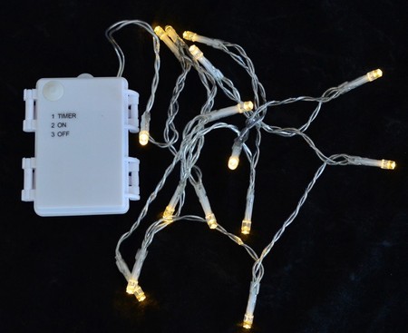 Светодиодная гирлянда наружная 15 LED лампочек, молочно-белая, 1,6 м YES! Fun 801130 купить недорого в Ты Купи