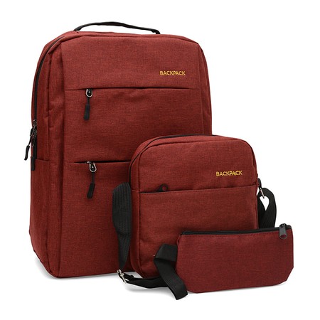 Рюкзак Monsen + сумка C11083-red купити недорого в Ти Купи