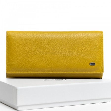 Шкіряний жіночий гаманець Classic DR. BOND W501 yellow купити недорого в Ти Купи