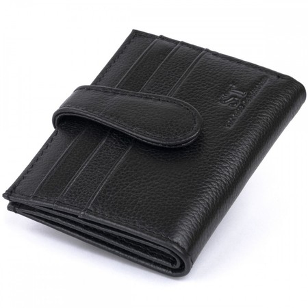 Жіночий шкіряний гаманець ST Leather 19208 Чорний купити недорого в Ти Купи