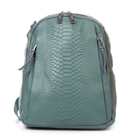 Жіночий шкіряний рюкзак ALEX RAI 8907-9 L-blue купити недорого в Ти Купи