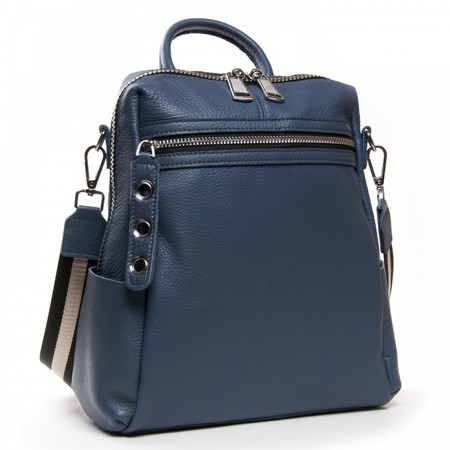 Жіночий рюкзак шкіряний ALEX RAI 8781-9 blue купити недорого в Ти Купи