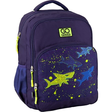 Школьный рюкзак GoPack Education для мальчиков 20 л Sharks тёмно-синий (GO20-113M-6) купить недорого в Ты Купи