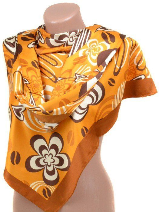 Жіночий шарф весна-літо набивної шовк 10840-A1 купити недорого в Ти Купи