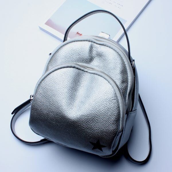 Жіноча шкіряна сумка-рюкзак POLO (VK196-GR) купити недорого в Ти Купи