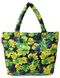 Стеганая женская сумка Poolparty зеленые листья