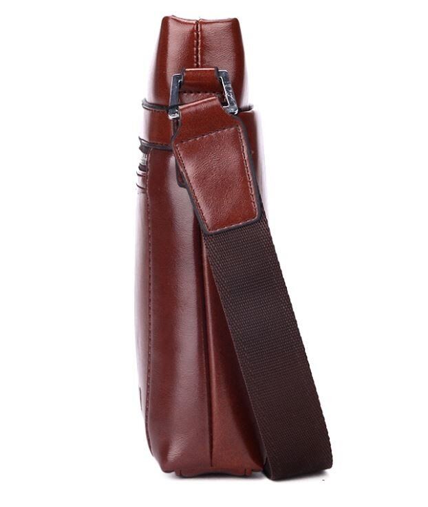 Чоловіча коричнева сумка через плече Polo 8806-1 купити недорого в Ти Купи
