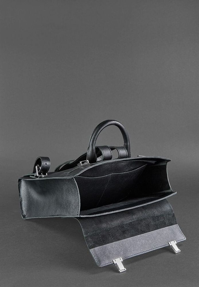 Шкіряний жіночий рюкзак BlankNote Blackwood чорний bn-bag-29-bw купити недорого в Ти Купи