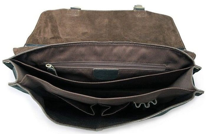 Мужской кожаный черный портфель Vintage 14248 Черный купить недорого в Ты Купи