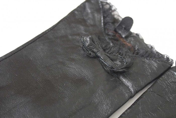 Женские кожаные перчатки чёрные Felix 357s1 S купить недорого в Ты Купи