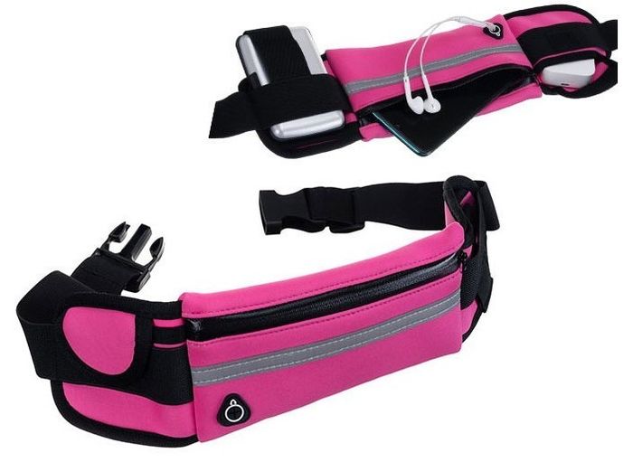 Поясная сумка для бега, фитнеса Wbsport розовая купить недорого в Ты Купи