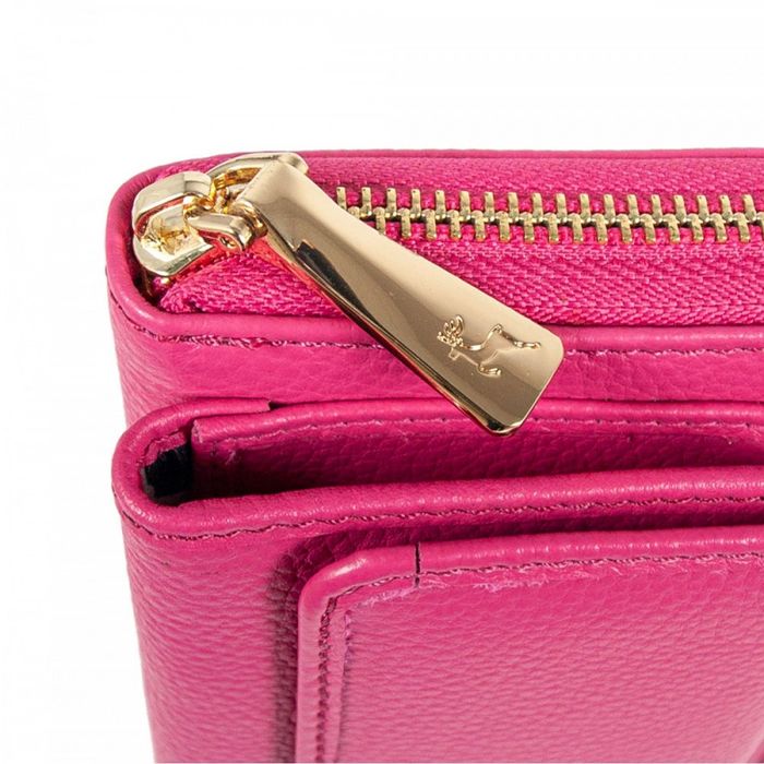 Англійський жіночий шкіряний гаманець Ashwood J54 RASPBERRY-SORBET (Ягідний) купити недорого в Ти Купи
