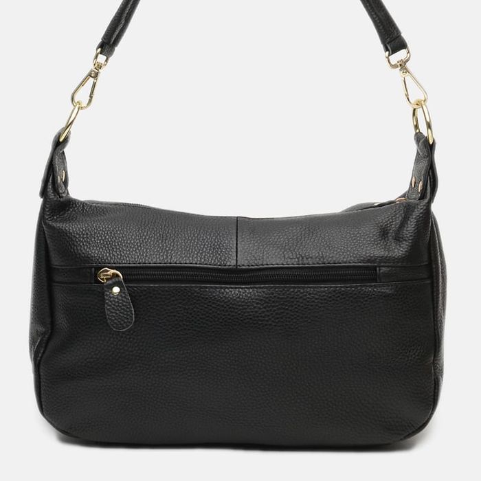 Женская кожаная сумка Borsa Leather K1213-black купить недорого в Ты Купи