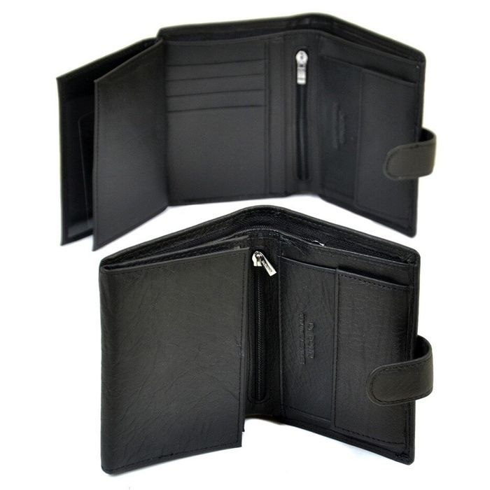Кожаный кошелек Classik DR. BOND RFID M24 black купить недорого в Ты Купи