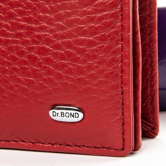 Жіночий гаманець зі шкіри Classic DR. BOND WMB-3M red купити недорого в Ти Купи