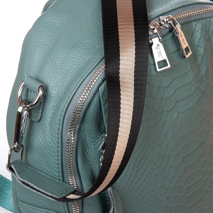 Женская кожаный рюкзак ALEX RAI 8907-9 L-blue купить недорого в Ты Купи