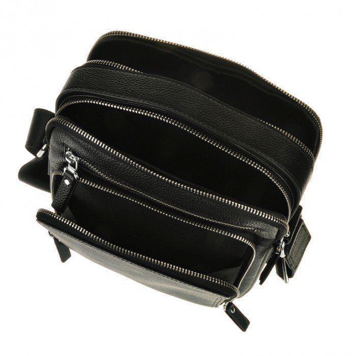Чоловіча шкіряна сумка-планшет TIDING BAG M5608-1A Чорний купити недорого в Ти Купи