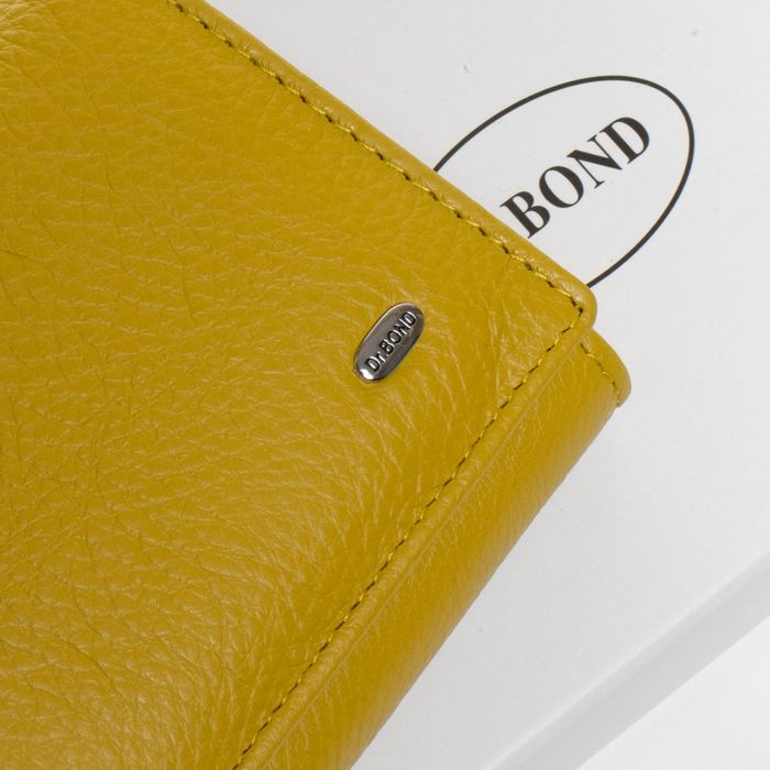 Шкіряний жіночий гаманець Classic DR. BOND W501 yellow купити недорого в Ти Купи