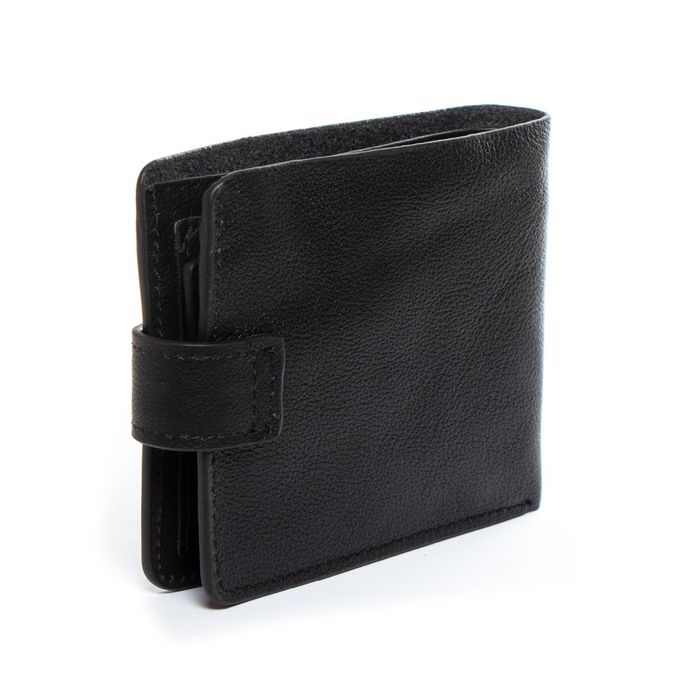 Кожаный мужской кошелек Classic DR. BOND MS-31 black купить недорого в Ты Купи