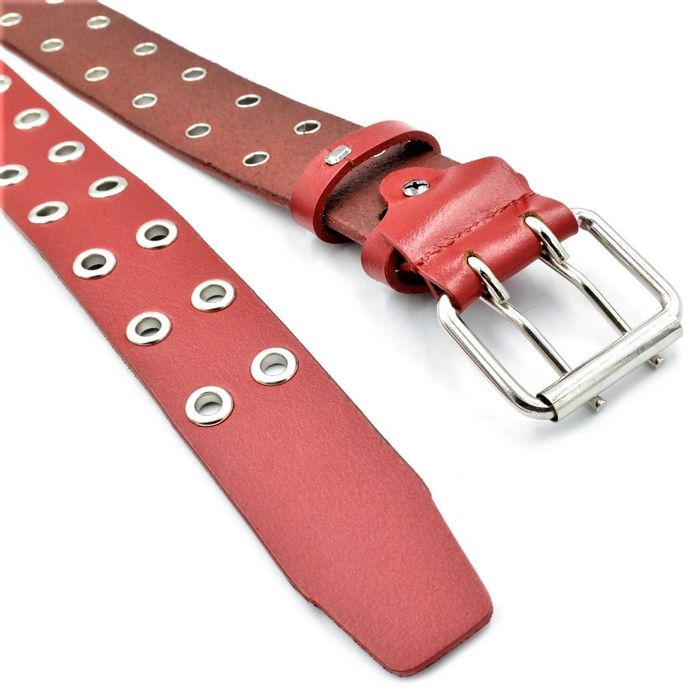 Женский кожаный ремень Weatro Красный kkit-4zh-0011 купить недорого в Ты Купи
