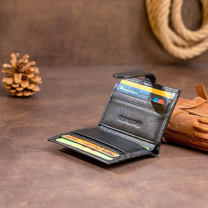 Жіночий шкіряний гаманець ST Leather 19208 Чорний купити недорого в Ти Купи