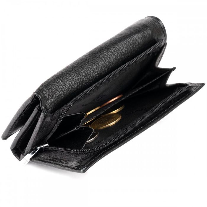 Жіночий шкіряний гаманець ST Leather 19331 Чорний купити недорого в Ти Купи