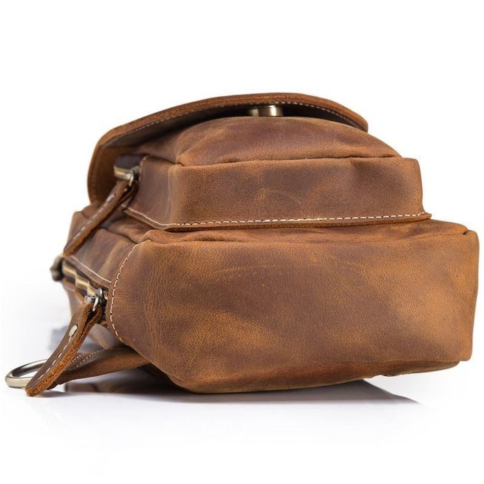 Женский кожаный рюкзак "слинг" на одно плечо bx9800 Bexhill купить недорого в Ты Купи