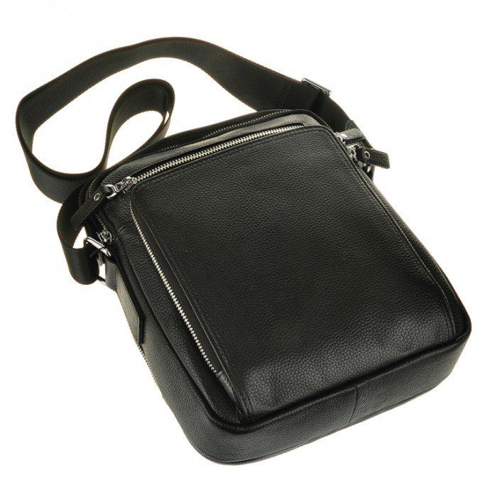 Чоловіча шкіряна сумка-планшет TIDING BAG M5608-1A Чорний купити недорого в Ти Купи