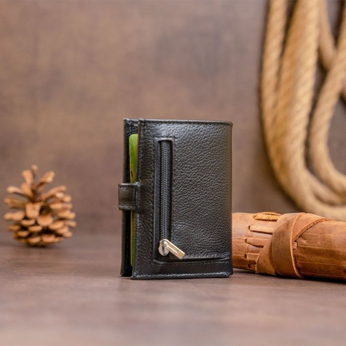 Жіночий шкіряний гаманець ST Leather 19208 Чорний купити недорого в Ти Купи