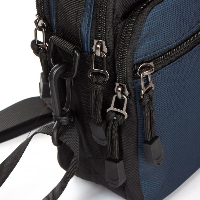 Мужская тканевая сумка через плечо Lanpad 82049 blue купить недорого в Ты Купи