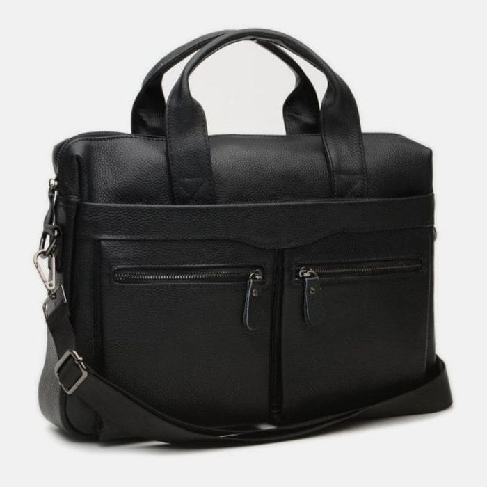 Чоловіча шкіряна сумка Keizer k17122a-black купити недорого в Ти Купи