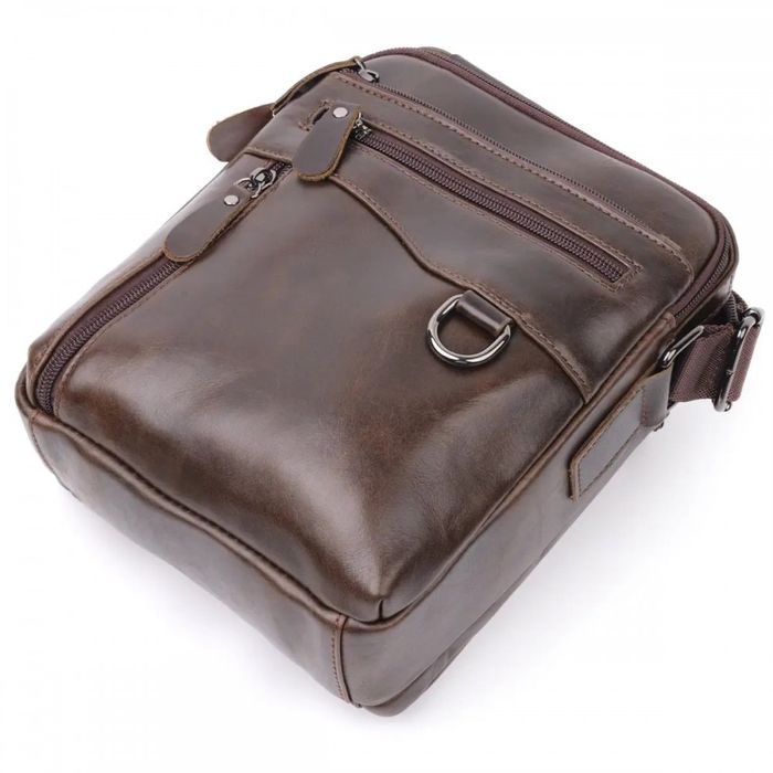 Мужская кожаная сумка через плечо Vintage 20824 купить недорого в Ты Купи