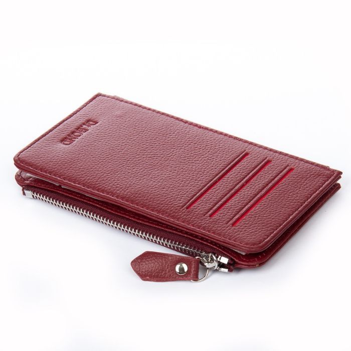 Женский кожаный кошелек Classik DR. BOND WN-23-16 wine-red купить недорого в Ты Купи