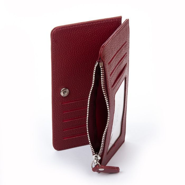Женский кожаный кошелек Classik DR. BOND WN-23-16 wine-red купить недорого в Ты Купи