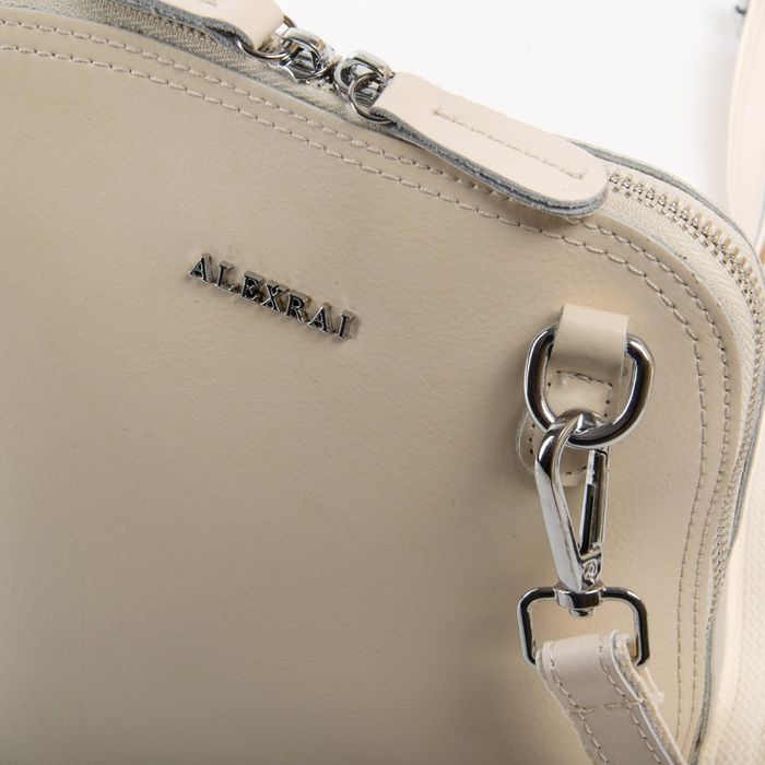 Жіноча шкіряна сумка класична ALEX RAI32-8803 Бежевий купити недорого в Ти Купи